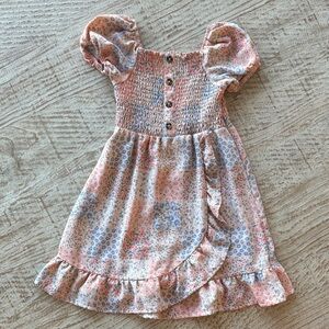 Floral Pink Kids Dress
